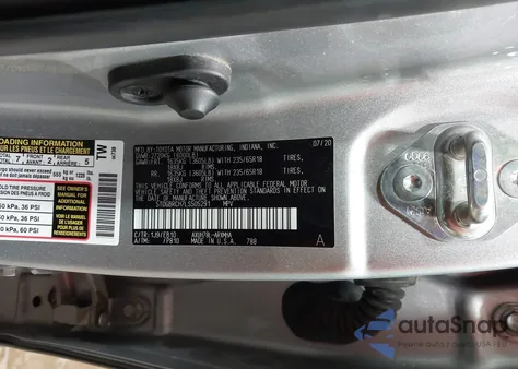 2020 Toyota Highlander Hybrid Xle z USA, uszkodzony, nr VIN 5TDGBRCH7LS505291